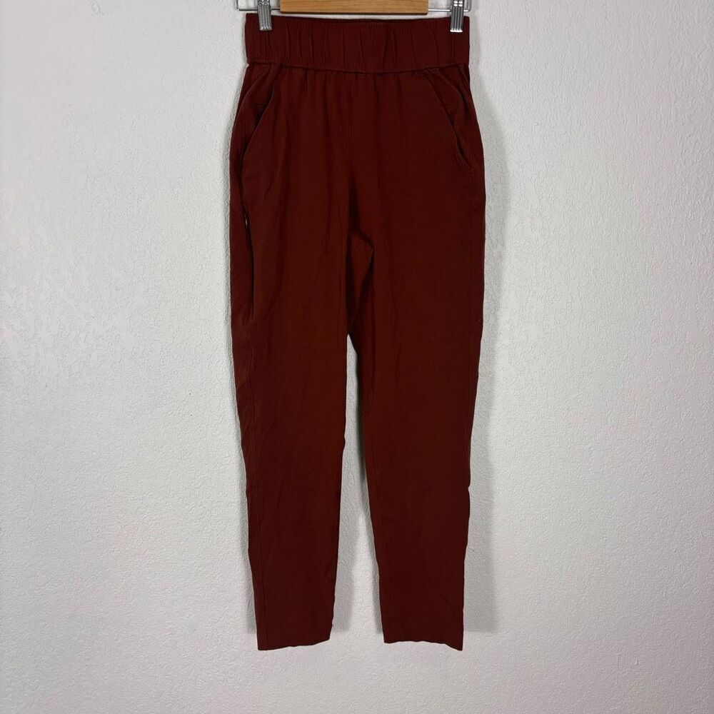 Alder Women's Brick Red Skinny Leg Pull On Open Air Hiking Pants Size XS